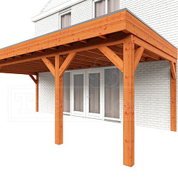 Aanbouwveranda Ancona 7400x3900x2600mm (bxdxh)