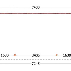 Aanbouwveranda Ancona 7400x3900x2600mm (bxdxh)