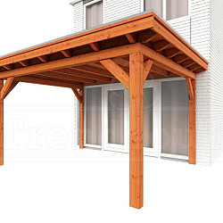 Aanbouwveranda Lucca 4350x3900x2600mm (bxdxh)