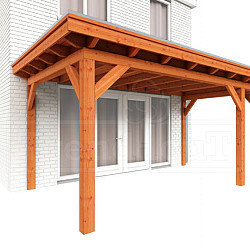 Aanbouwveranda Lucca 5250x3250x2600mm (bxdxh) rechts