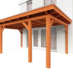 Aanbouwveranda Lucca 5600x3900x2600mm (bxdxh)
