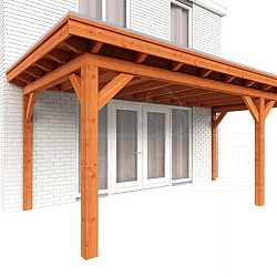 Aanbouwveranda Lucca 6050x3250x2600mm (bxdxh) rechts