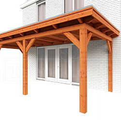 Aanbouwveranda Lucca 6450x3250x2600mm (bxdxh) links