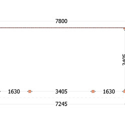 Aanbouwveranda Lucca 7800x3900x2600mm (bxdxh)
