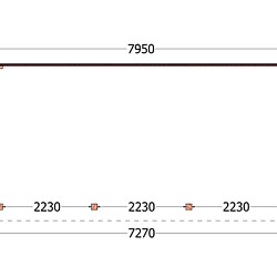 Aanbouwveranda Lucca 7950x3900x2600mm (bxdxh)