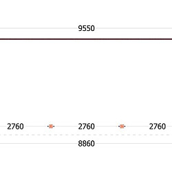 Aanbouwveranda Lucca 9550x3900x2600mm (bxdxh)