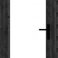 Steel Look deur 01 enkel DOUGLAS, zwart, linksdraaiend  deur: 830x2060mm+kozijn: 964x2136mm