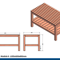 Buitenkeuken Buffet Module K | Onderkast