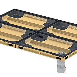 Schoonloper onderbak polymeer met randbescherming L=1000mm B=500mm H=80mm