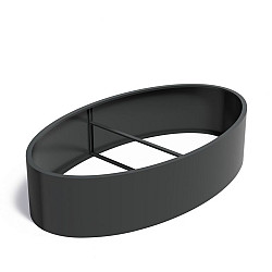 ELLIPSE zonder bodem 2800x1600x600mm Aluminium (AELW1)