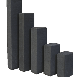 Betonpalissade 12x18,5x30cm Zwart | OP=OP