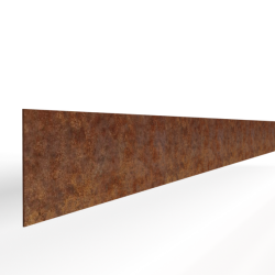 Kantopsluiting Stroke 300x10cm Corten