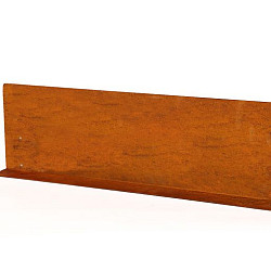 Kantopsluiting Cortenstaal Stroke (flg) 300cm x 10cm