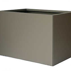 Bloembak vlak - Taupe fjinstructuur 60x90x60cm