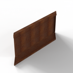 Bloembak Module+ Parallel paneel-Rechts (E) Corten 90x42cm