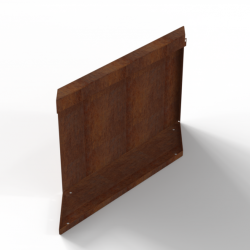 Bloembak Module+ Parallel paneel-Rechts (E) Corten 60x42cm