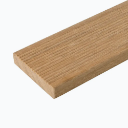 Terrasplank Bangkirai 19x90mm glad/ribbel Premium P120 |244cm