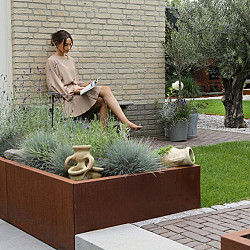 Plantenbak Module+ Corten 210x60x28cm