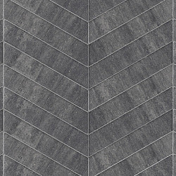 Visgraatsteen Romano Punto Soft Comfort 12x50x8cm Grijs/Zwart