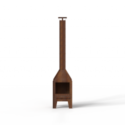 Cortenstaal tuinkachel