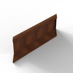 Bloembak Module+ Parallel paneel-Rechts (E) Corten 90x28cm