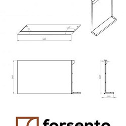 Component Module+ Parallel paneel-R (E) 90x56cm Corten