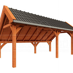 Kapschuur de Hoeve XL 6500x3800x3450mm (bxdxh) rechts