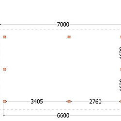 Kapschuur de Hoeve XL 7000x4400x3750mm (bxdxh) rechts