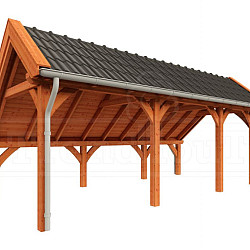 Kapschuur de Hoeve XL 7100x3800x3450mm (bxdxh) rechts