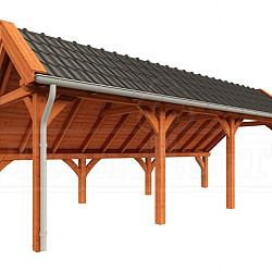 Kapschuur de Hoeve XL 8200x3800x3450mm (bxdxh) rechts