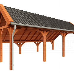 Kapschuur de Hoeve XL 8200x4400x3750mm (bxdxh) rechts