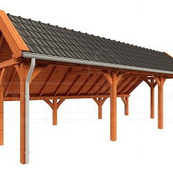 Kapschuur de Hoeve XL 8750x4400x3750mm (bxdxh) rechts