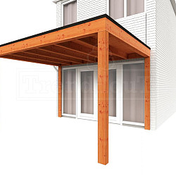 Aanbouwveranda Modena 3700x3650x2700mm (bxdxh)