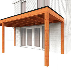 Aanbouwveranda Modena 5500x3000x2700mm (bxdxh) links