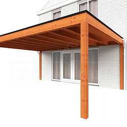 Aanbouwveranda Modena 5900x4850x2700mm (bxdxh) links