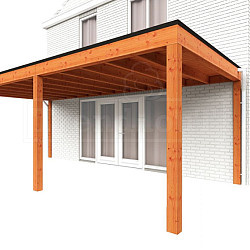 Aanbouwveranda Modena 6950x3650x2700mm (bxdxh) links