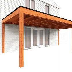 Aanbouwveranda Modena 7300x3650x2700mm (bxdxh) rechts