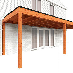 Aanbouwveranda Modena 8250x3000x2700mm (bxdxh) rechts