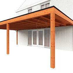 Aanbouwveranda Modena 8250x4850x2700mm (bxdxh) links