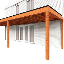 Aanbouwveranda Modena 9050x3000x2700mm (bxdxh) links