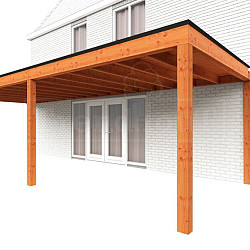 Aanbouwveranda Modena 9050x3650x2700mm (bxdxh) links