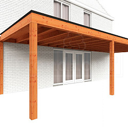 Aanbouwveranda Modena 9050x3650x2700mm (bxdxh) rechts