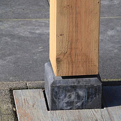 Betonpoer M, 15x15x60cm schroefdraad M20, antraciet.