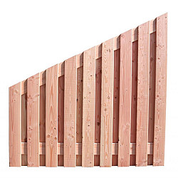 Douglas geschaafd Afbouwscherm 19-planks 16mm 180x180/90cm verticaal onbehandeld