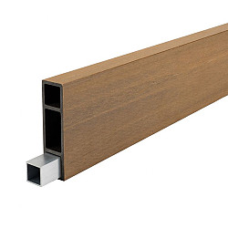 WEOSUN® Brise Soleil Zonweringslamel 42x145mm | Teak | 390cm | E-klasse