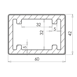 WEO® Zonweringselement Brise Soleil 42x60mm | Teak | 390cm | E-klasse