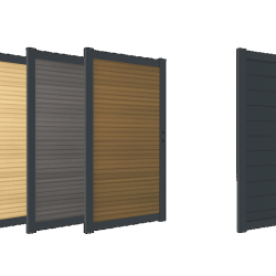 Boston maatwerk Dubbele poort klein max (B) 400cm (H) 100cm incl insteekslot