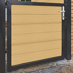 Boston maatwerk Enkele poort klein max (B) 200cm (H) 100cm incl insteekslot