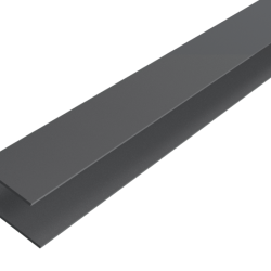 F-profiel | WEO® Essential Gardenwall | Aluminium | Dark Grey | 35x45mm | 300cm