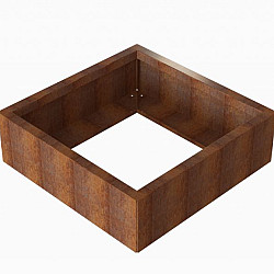 Bloembak Module+ 90x90x28cm | Corten